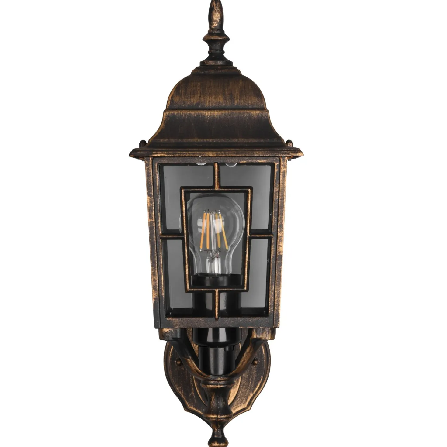 Applique da esterno up in alluminio Volturno E27 IP44 H 41 cm
