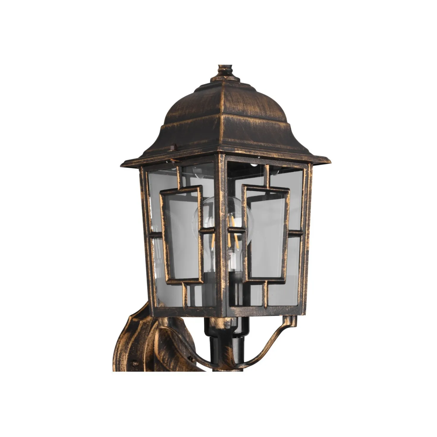 Applique da esterno up in alluminio Volturno E27 IP44 H 41 cm