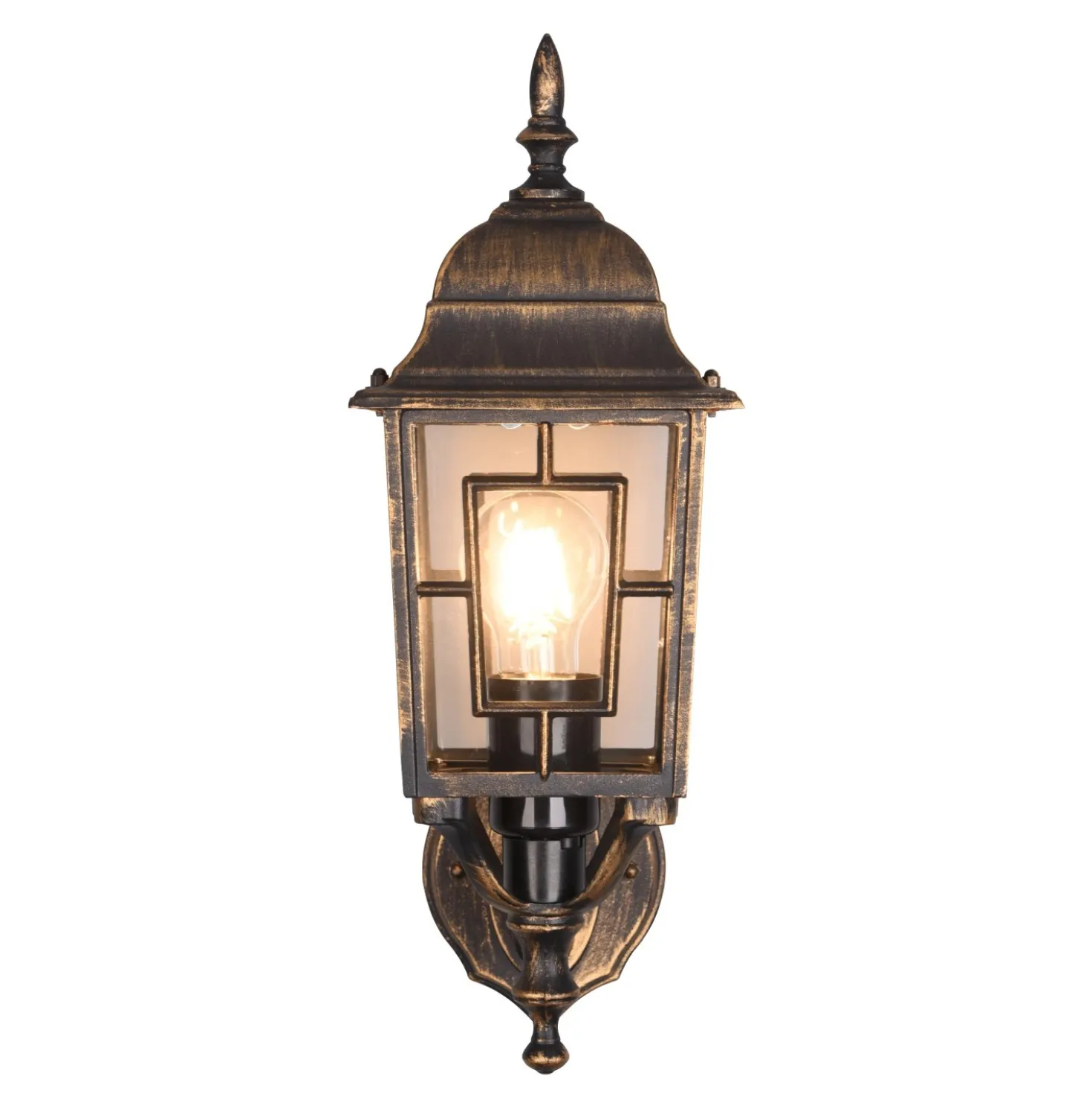Applique da esterno up in alluminio Volturno E27 IP44 H 41 cm