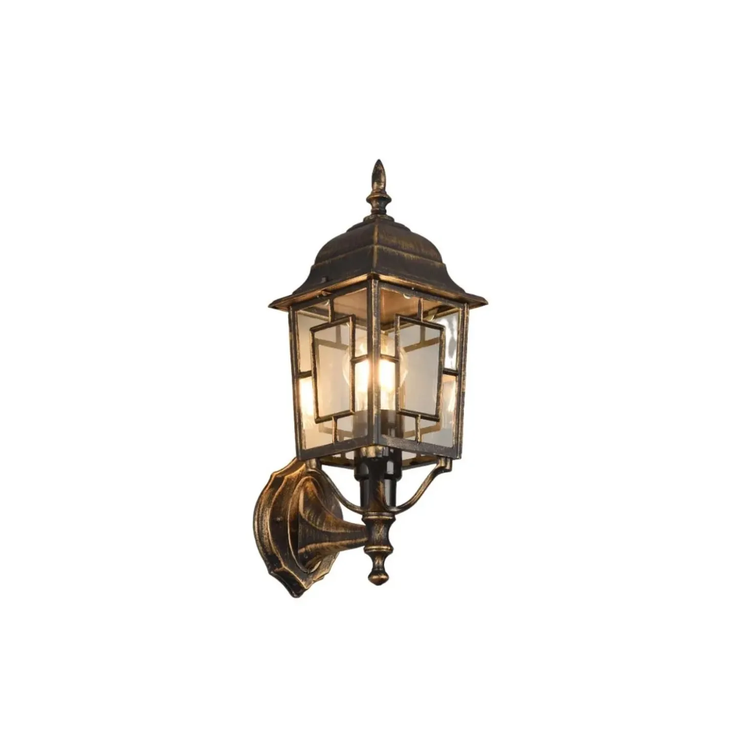 Applique da esterno up in alluminio Volturno E27 IP44 H 41 cm