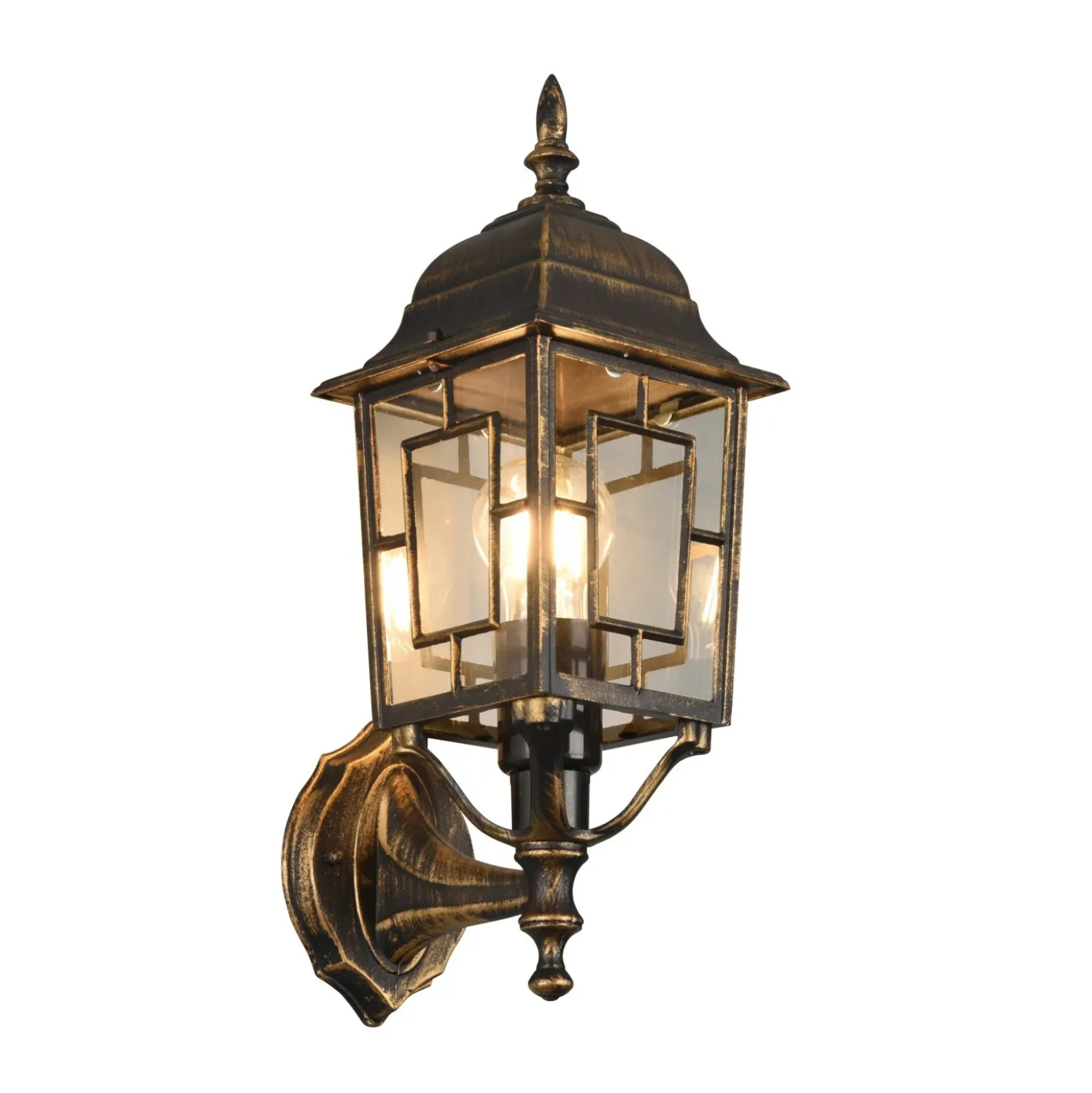 Applique da esterno up in alluminio Volturno E27 IP44 H 41 cm