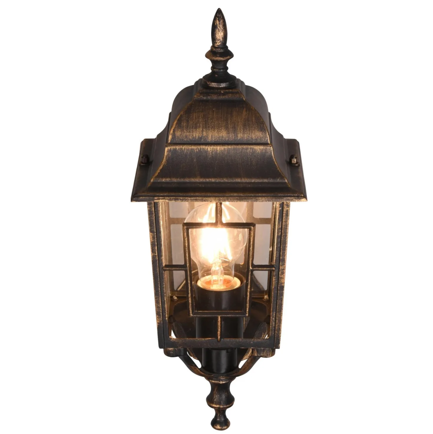 Applique da esterno up in alluminio Volturno E27 IP44 H 41 cm