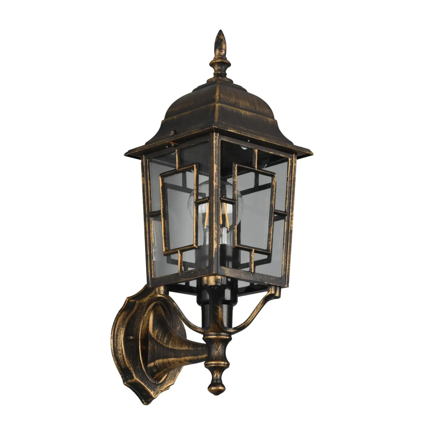 Applique da esterno up in alluminio Volturno E27 IP44 H 41 cm