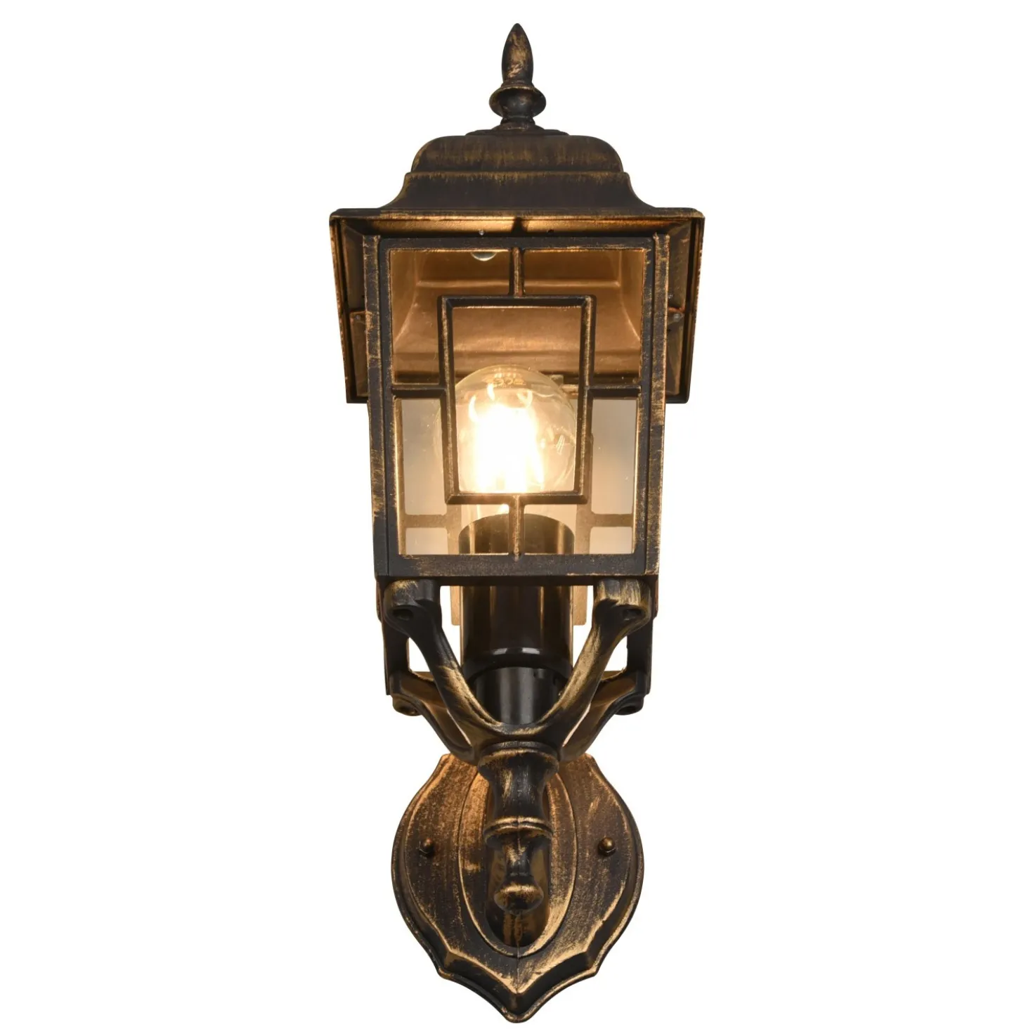 Applique da esterno up in alluminio Volturno E27 IP44 H 41 cm