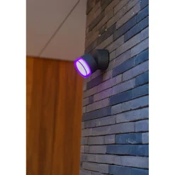 Applique da parete da esterno Dropsi Smart Home 9,5 W 690 lm CCT RGB antracite