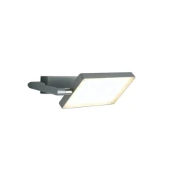 Applique LED da parete Book grigia 1300 lm 17x26x25 cm