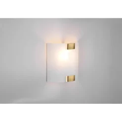 Applique LED da parete Pura in vetro 370 lm Bianco Caldo 20x20 cm