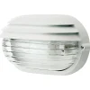 Applique ovale grande linea Palpebra bianco