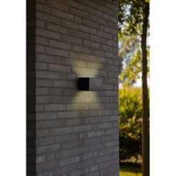 Applique solare da esterno Inka ibrida 9 W 89x180x80 cm grigio scuro