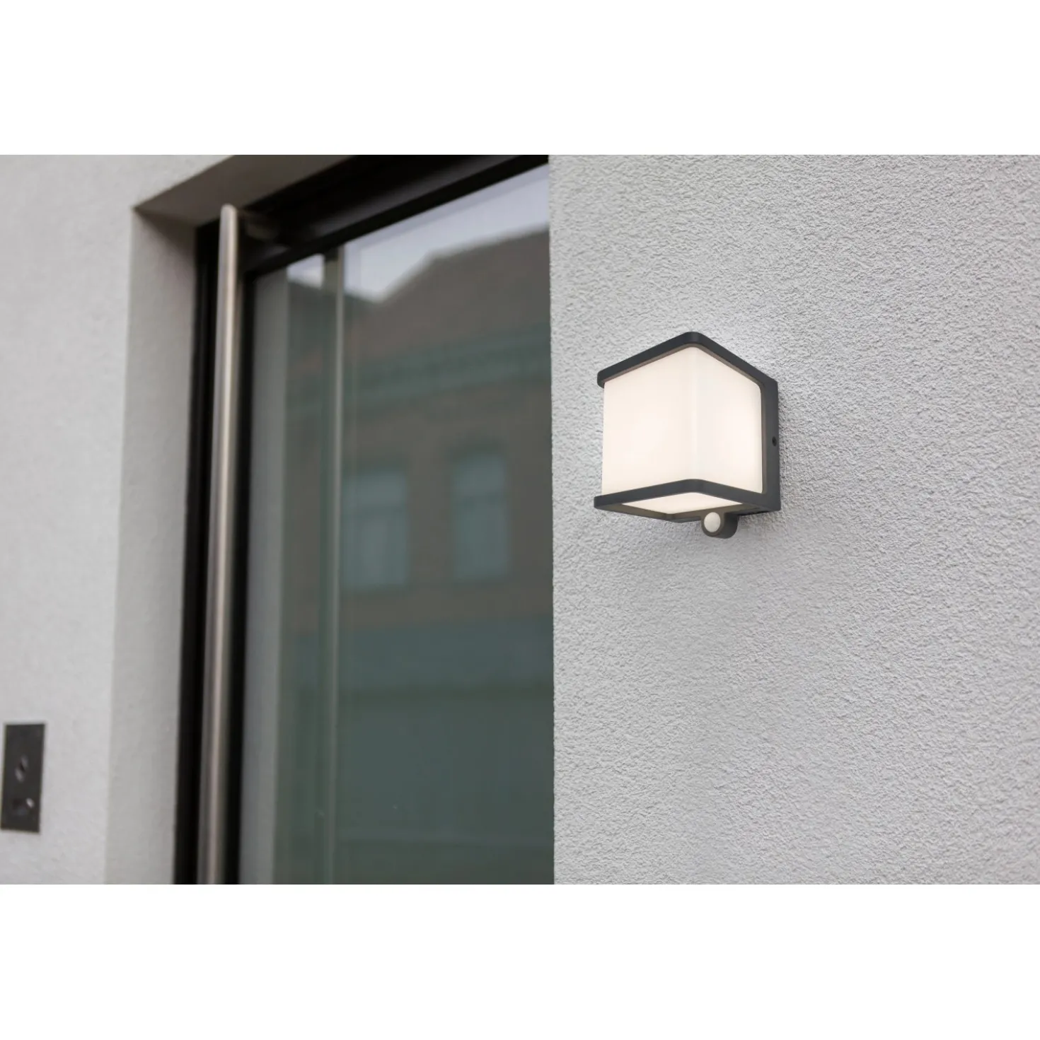 Applique solare da esterno LED Lutec Doblo 8 W 500 lm 4000 K IP54 12,9x11x11 cm