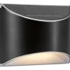 Applique solare LED Nero 2 pz