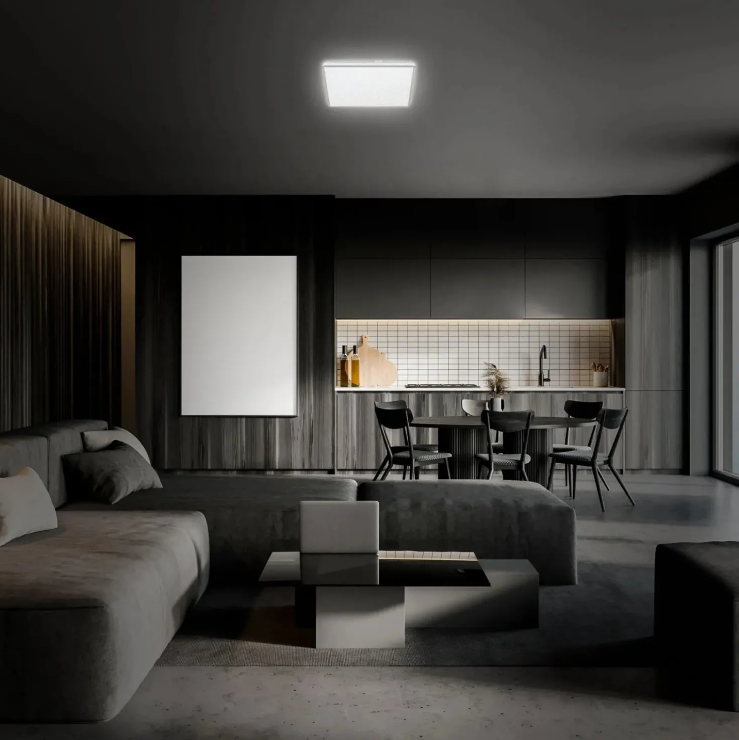 Applique/Plafoniera LED Lino 1800 lm bianco neutro 27x27 cm