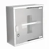 Armadietto con chiave Mayday in acciaio inox e vetro 30x30x12 cm