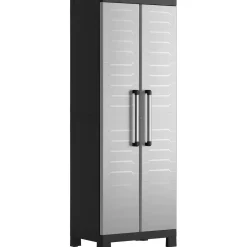 Armadio alto in plastica Keter Detroit Grigio chiaro 182x65x45 cm