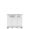 Armadio basso da esterno 3 ante Sequoia in plastica 102x39x94 cm