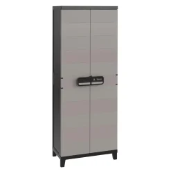 Armadio da esterno alto 3 ripiani in plastica 66x40xH172 cm