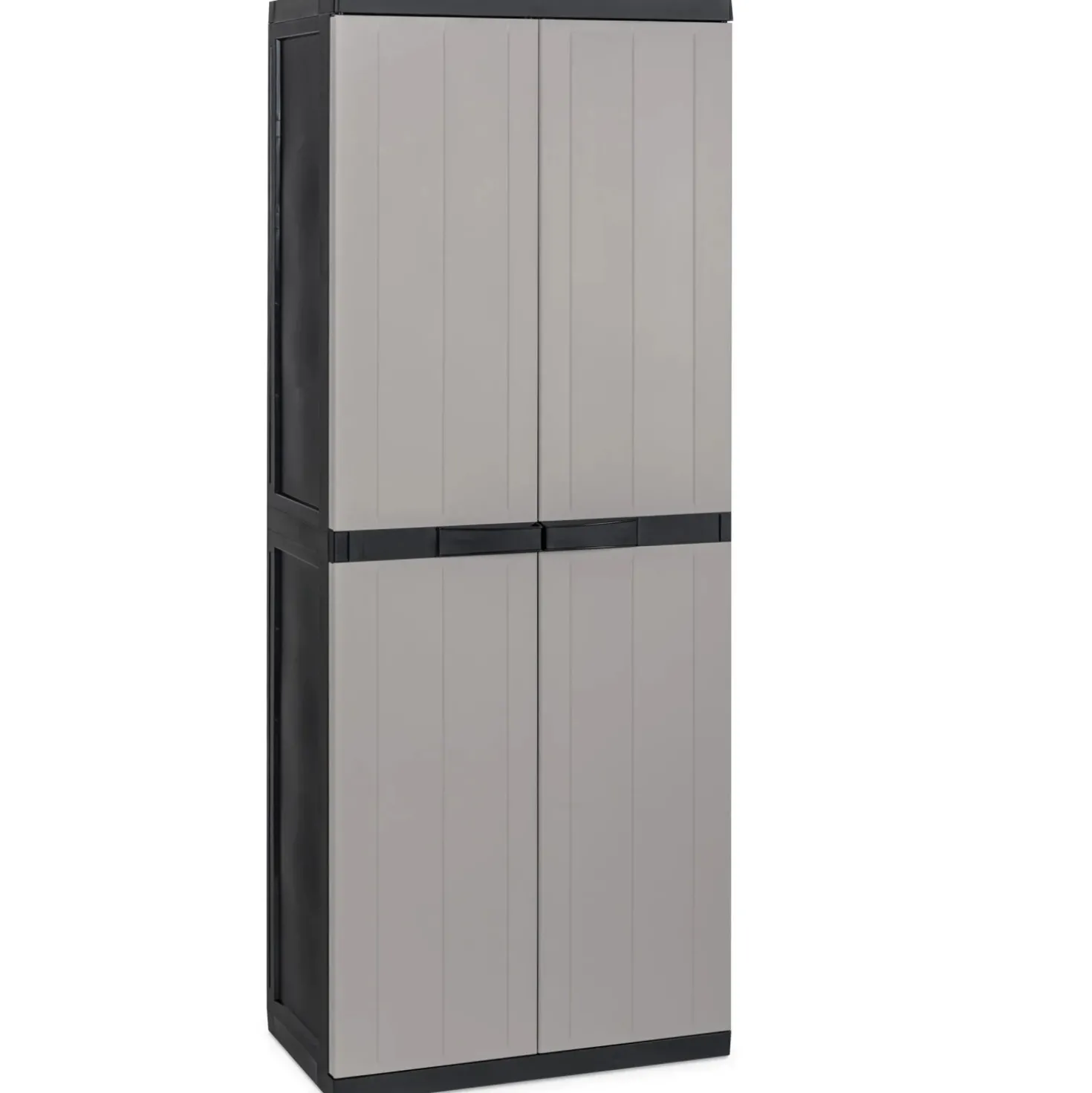 Armadio da esterno alto Bios Midi in plastica 2 ante 3 ripiani 65x37x165 cm