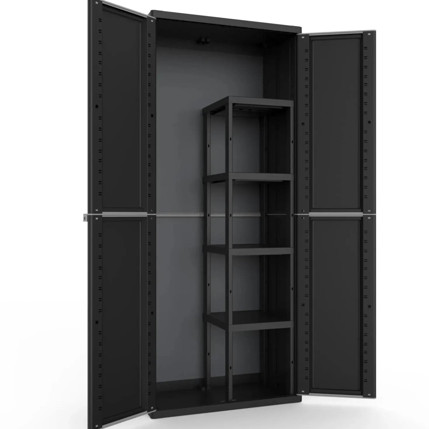 Armadio da esterno alto J Line portascope 4 ripiani P 50 kg 163x68x37 cm
