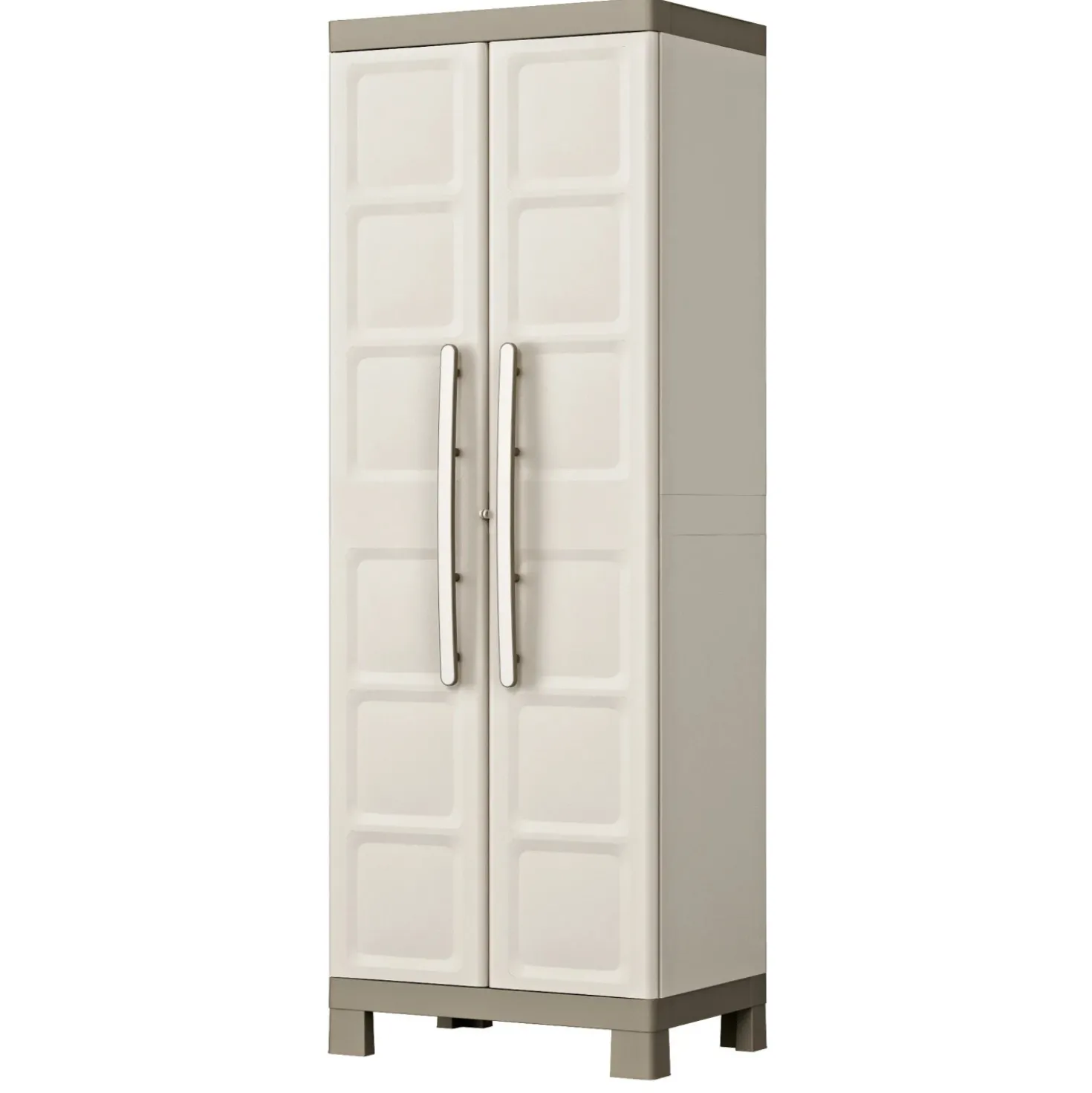 Armadio da esterno alto KIS Excellence in resina 4 ripiani P 15 kg 45x65x182 cm