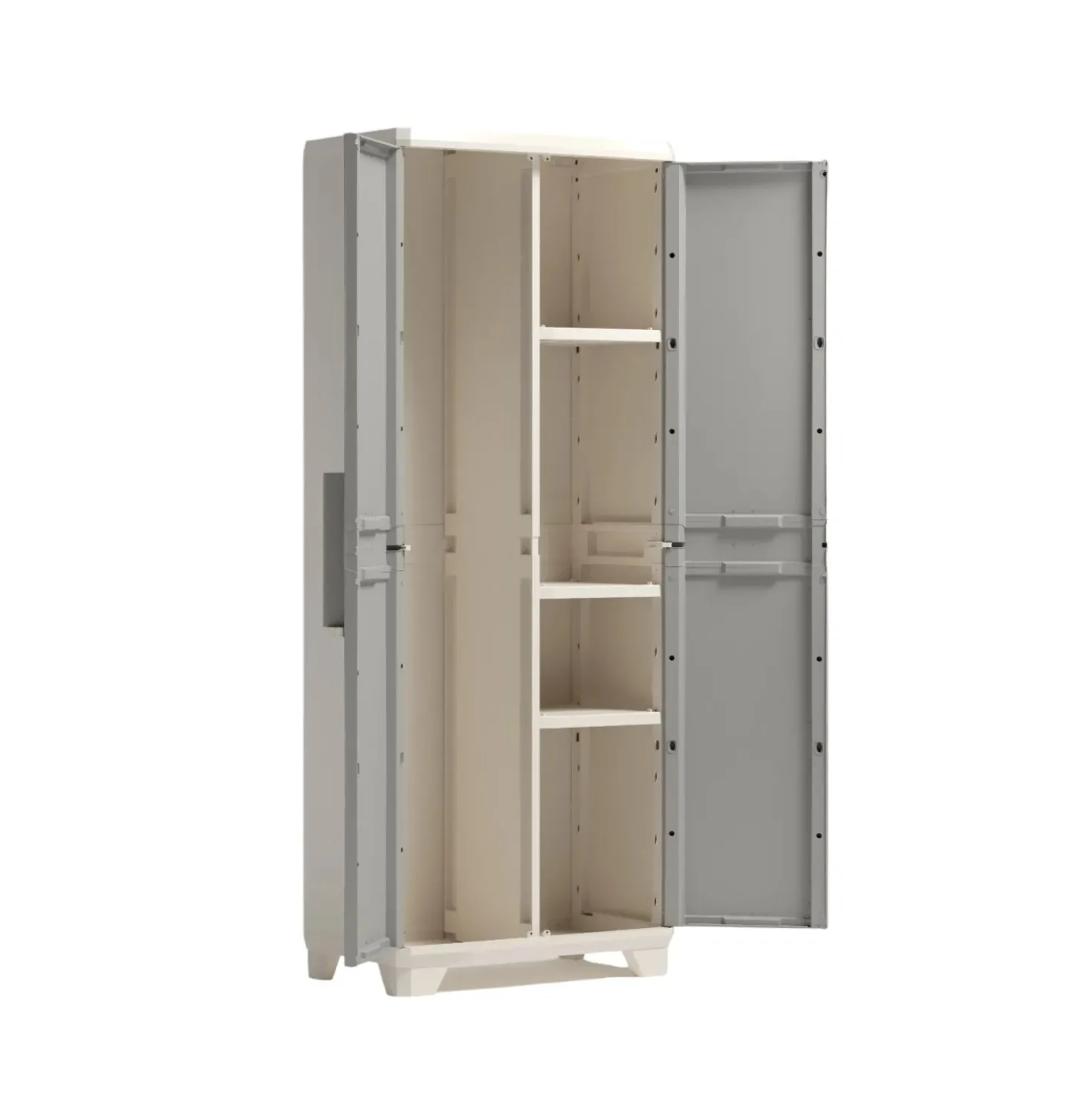 Armadio da esterno alto Linear Wood in plastica portascope P 10 kg 173x68x39 cm