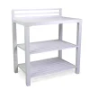 Armadio da esterno basso in alluminio bianco 90x56x100 cm