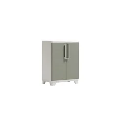 Armadio da esterno basso Linear Wood in plastica 1 ripiano P 15 kg 90x68x39 cm