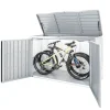 Armadio da esterno basso Biohort HighBoard 200x84x127 cm argento