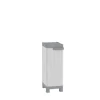 Armadio da esterno basso in plastico 1 anta 2 ripiani P 15 kg 97x35x44 cm