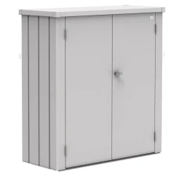 Armadio da esterno Biohort Romeo 140x132x57 cm argento