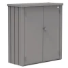 Armadio da esterno Biohort Romeo 140x132x57 cm grigio quarzo