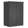 Armadio da esterno Biohort Romeo 181x132x87 cm grigio scuro metallizzato