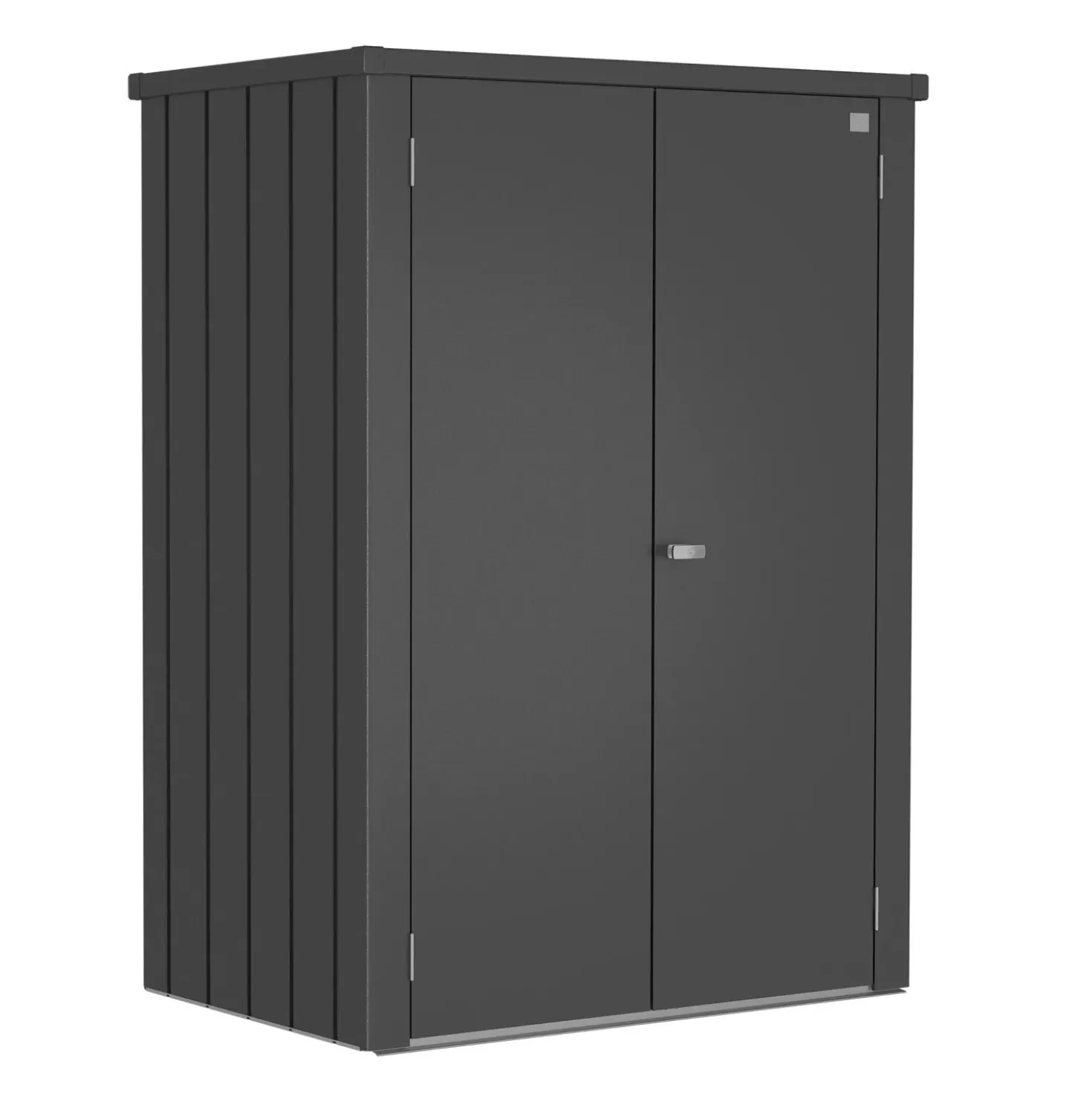 Armadio da esterno Biohort Romeo 181x132x87 cm grigio scuro metallizzato