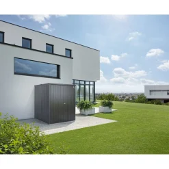 Armadio da esterno Biohort L 150 cm grigio scuro metallizzato