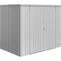 Armadio da esterno Biohort L 230 cm argento metallizzato