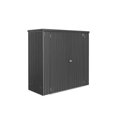 Armadio da esterno Biohort 191x83x183 cm grigio scuro