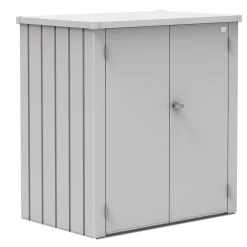 Armadio da esterno Biohort Romeo 140x132x87 cm argento