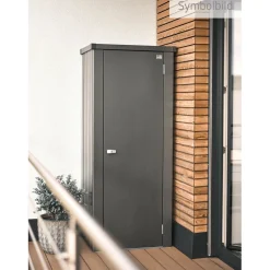 Armadio da esterno Biohort Julia taglia M grigio scuro metallizzato