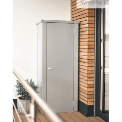 Armadio da esterno Biohort Julia taglia M High argento metallizzato