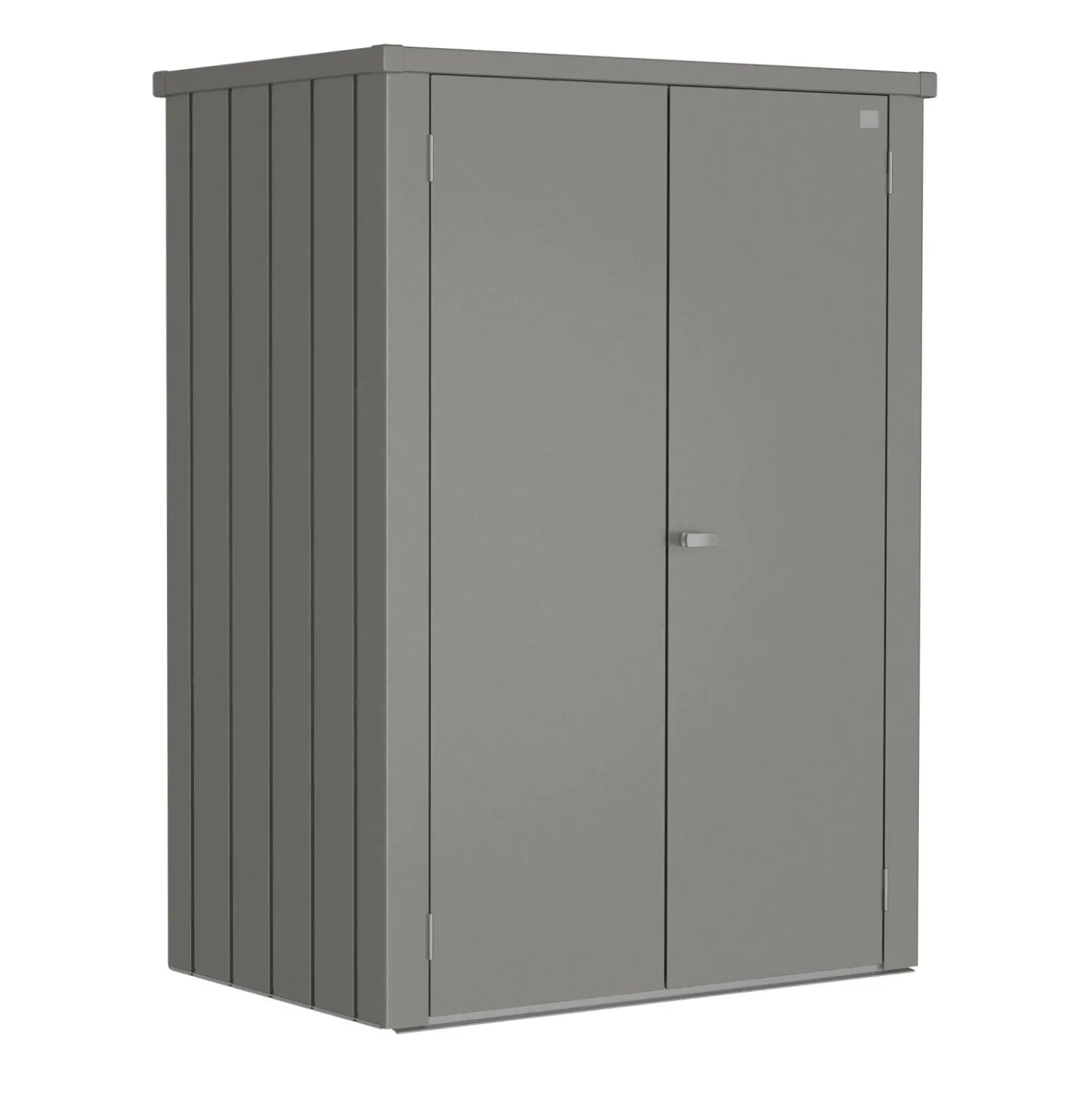 Armadio da esterno Biohort Romeo 181x132x87 cm grigio quarzo metallizzato
