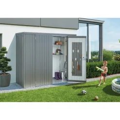 Armadio da esterno Biohort grigio quarzo 227x83x183 cm