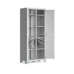 Armadio multispace Keter Maximo 80x44x182H cm grigio-bianco