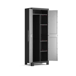 Armadio portascope Keter Detroit 65x45x182H cm grigio-nero