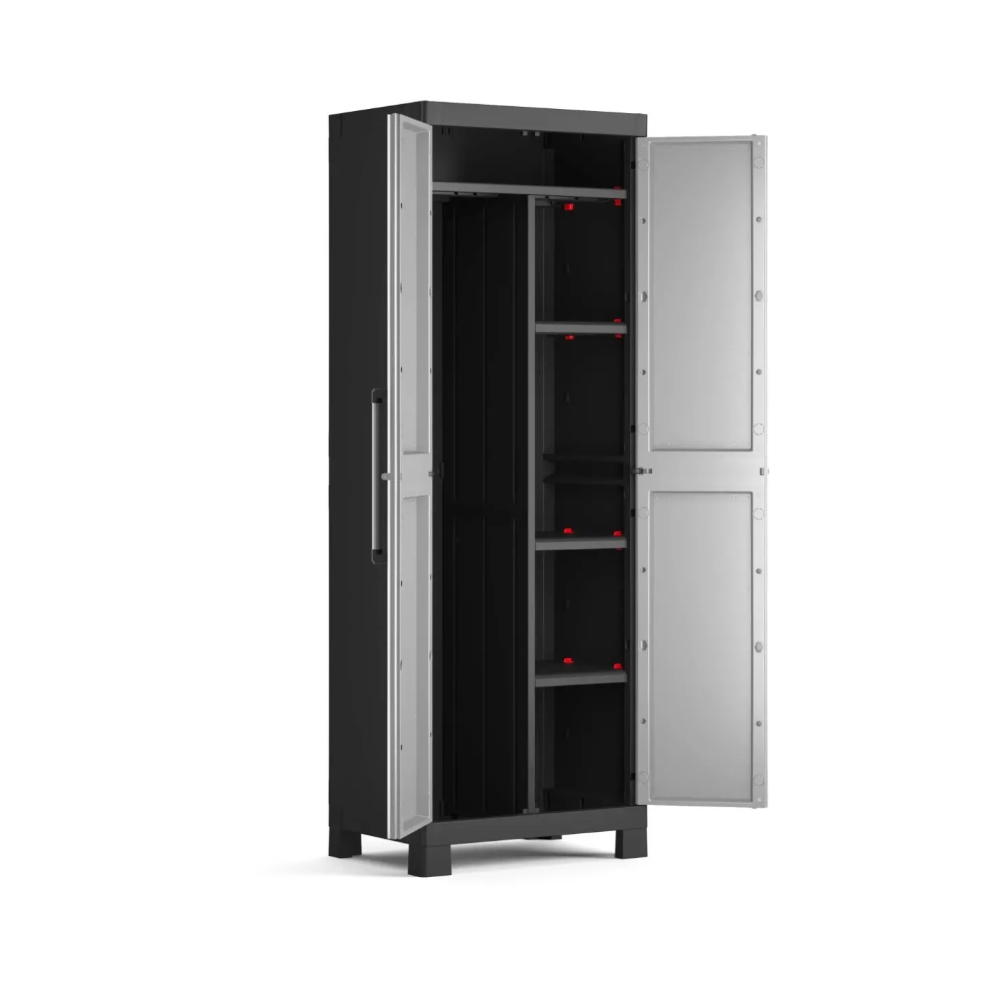 Armadio portascope Keter Detroit 65x45x182H cm grigio-nero