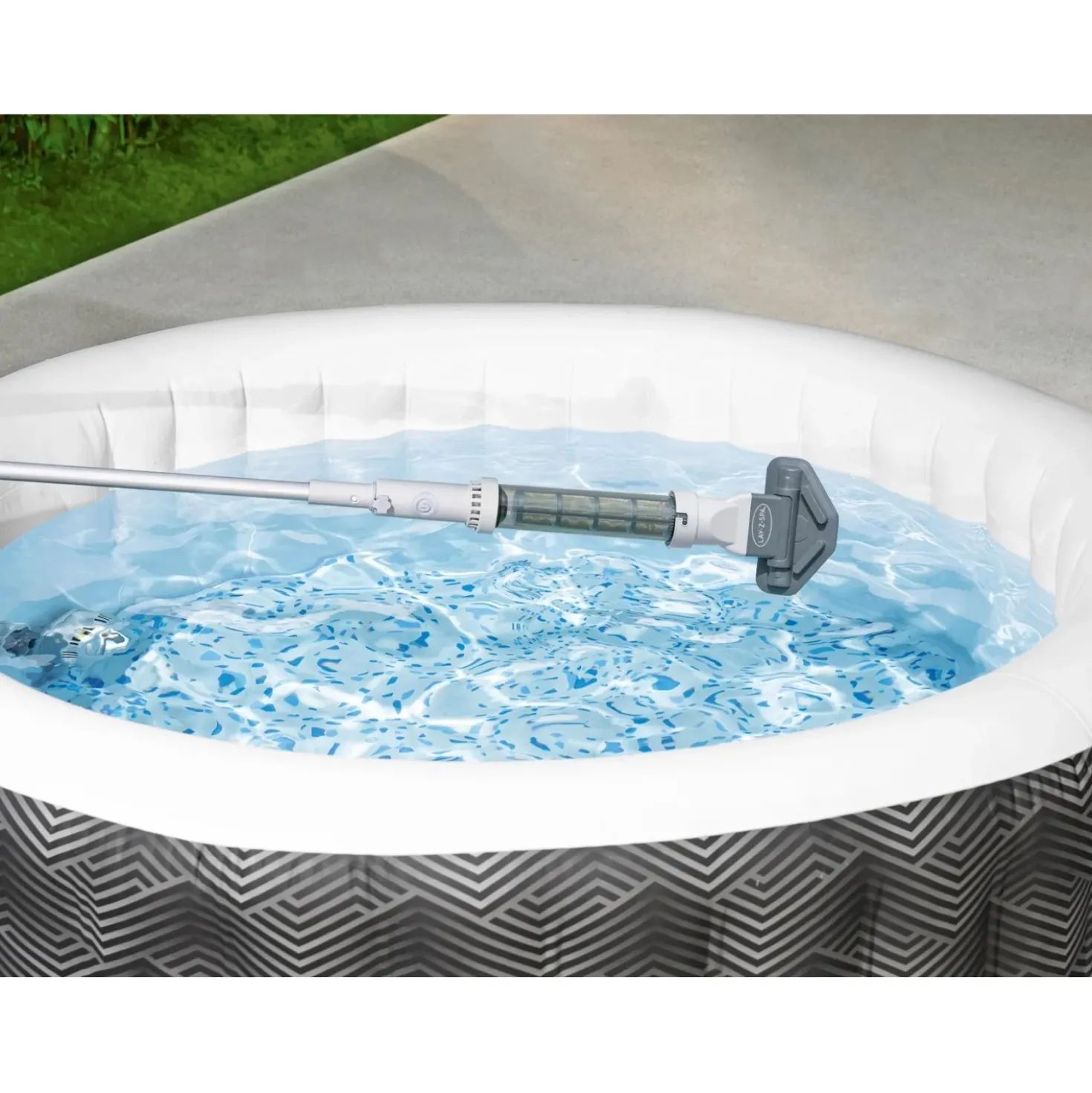 Aspiratore subacqueo ricaricabile cordless Bestway Lay-Z-Spa asta L 155 cm