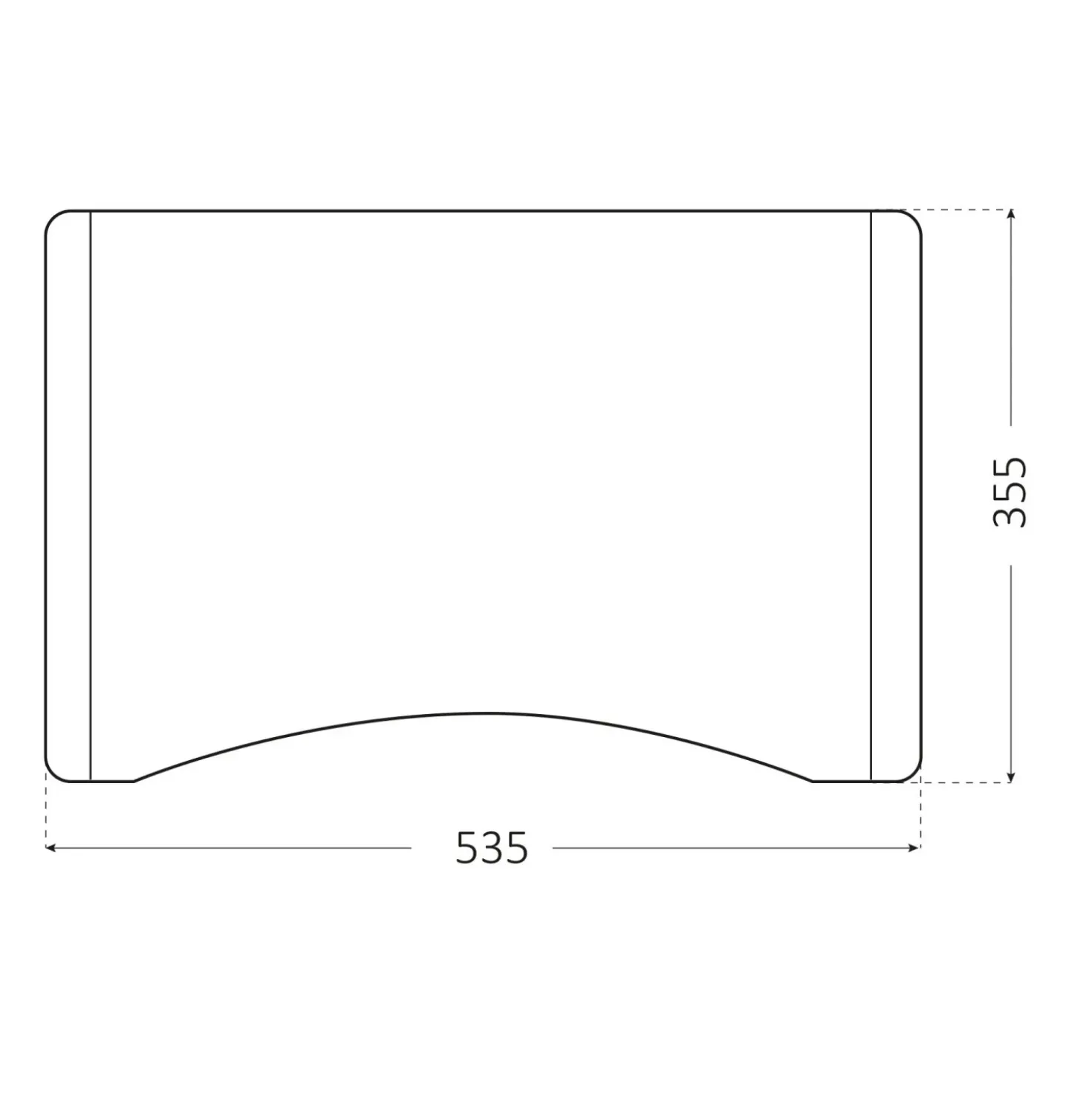 Asse per lavatoio in legno multistrato 53,5 x 34,8 cm