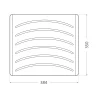 Asse per lavatoio in resina plastica 38,4 x 35 cm