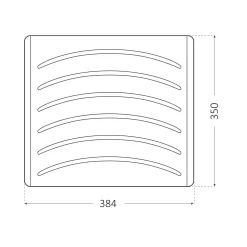Asse per lavatoio in resina plastica 38,4 x 35 cm
