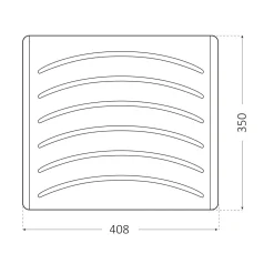 Asse per lavatoio in resina plastica 40,8 x 35 cm