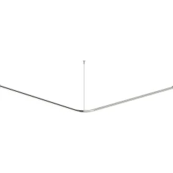 Asta tenda doccia Idrostile con kit montaggio 50x150x1000 mm acciaio lucido