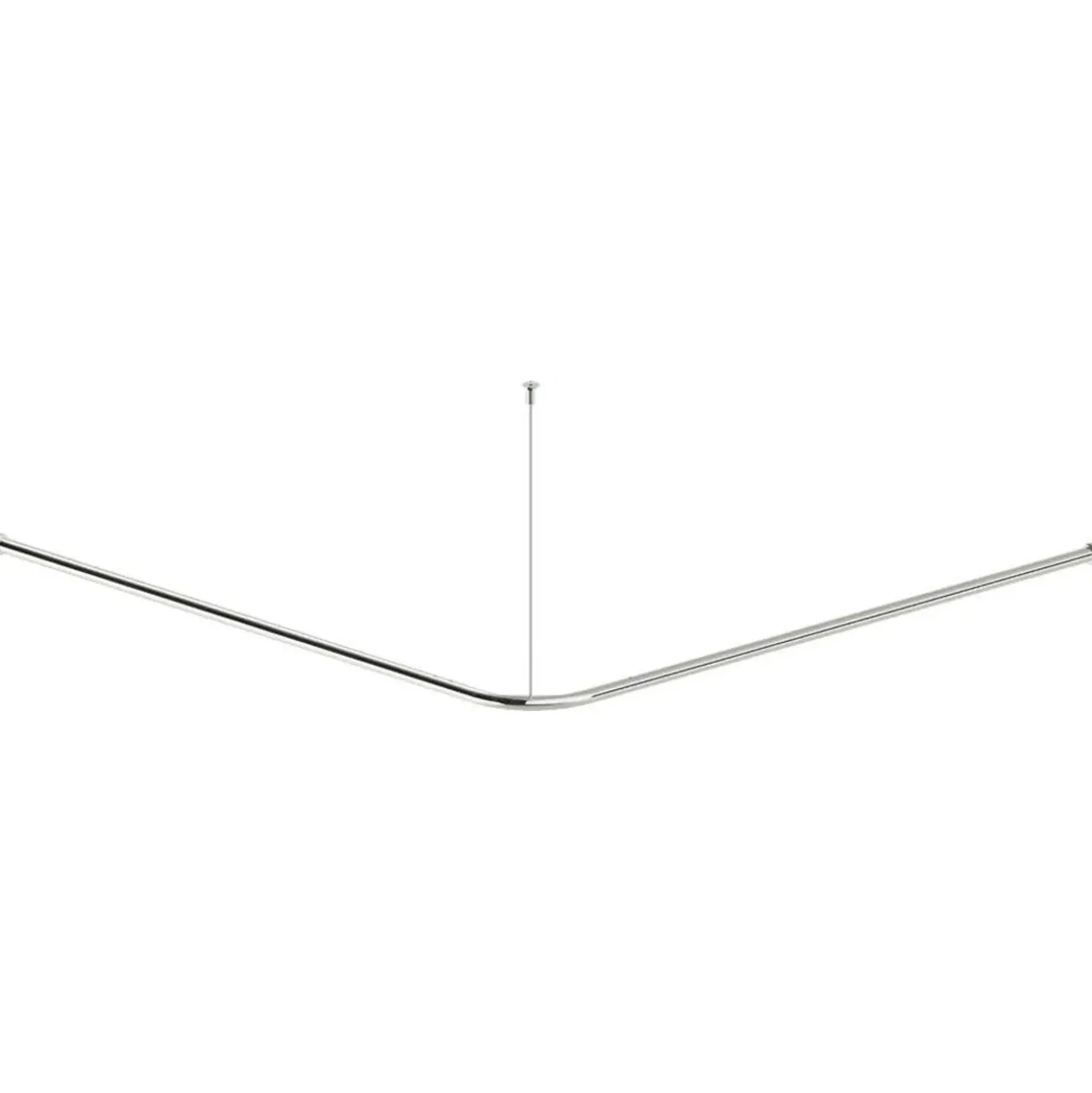 Asta tenda doccia Idrostile con kit montaggio 50x150x1000 mm acciaio lucido